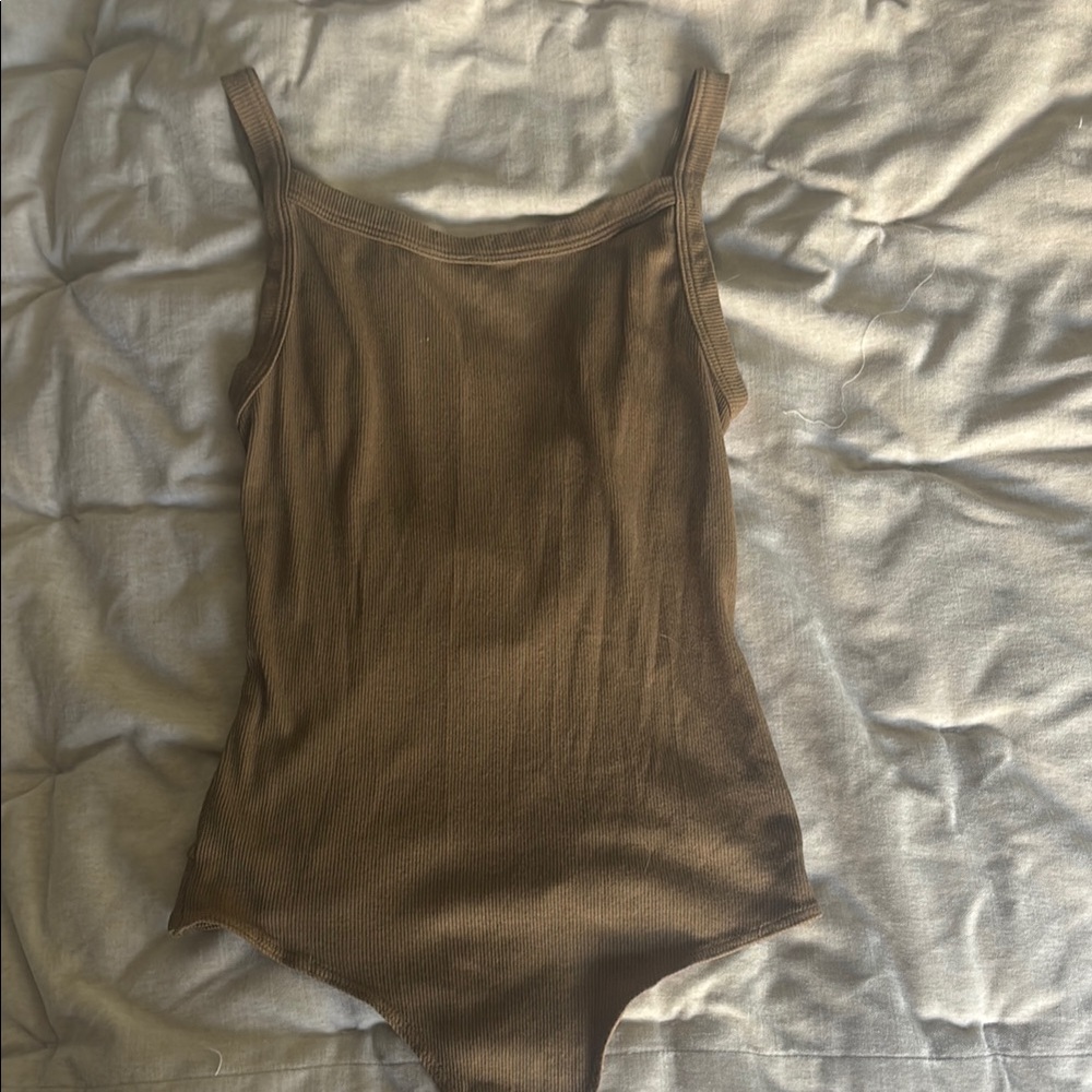 Brown tank bodysuit